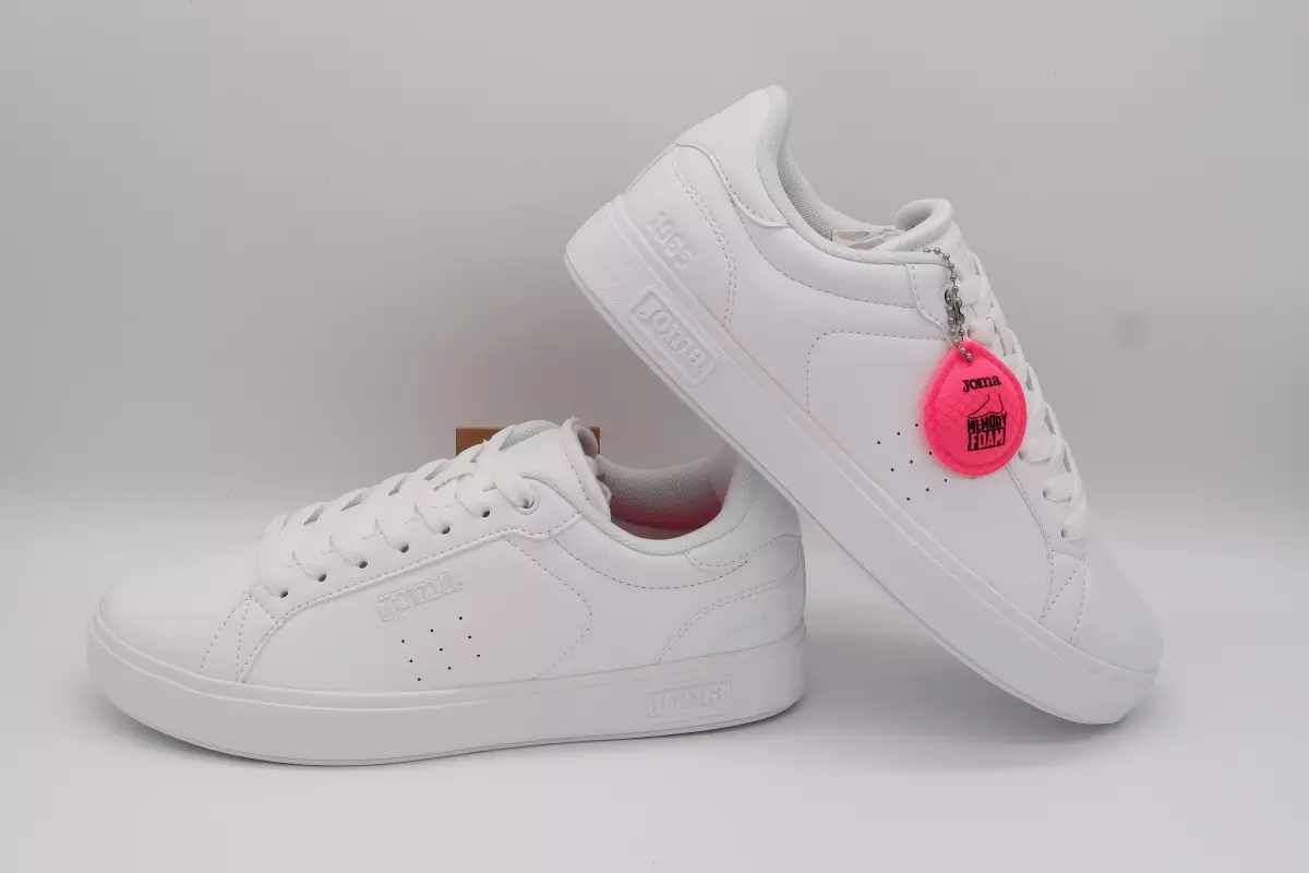 Zapatilla deportiva blanca con plantilla de memoria 42 